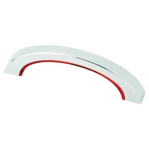 (12 Pack) 3" Red Color Pop Pull Chrome