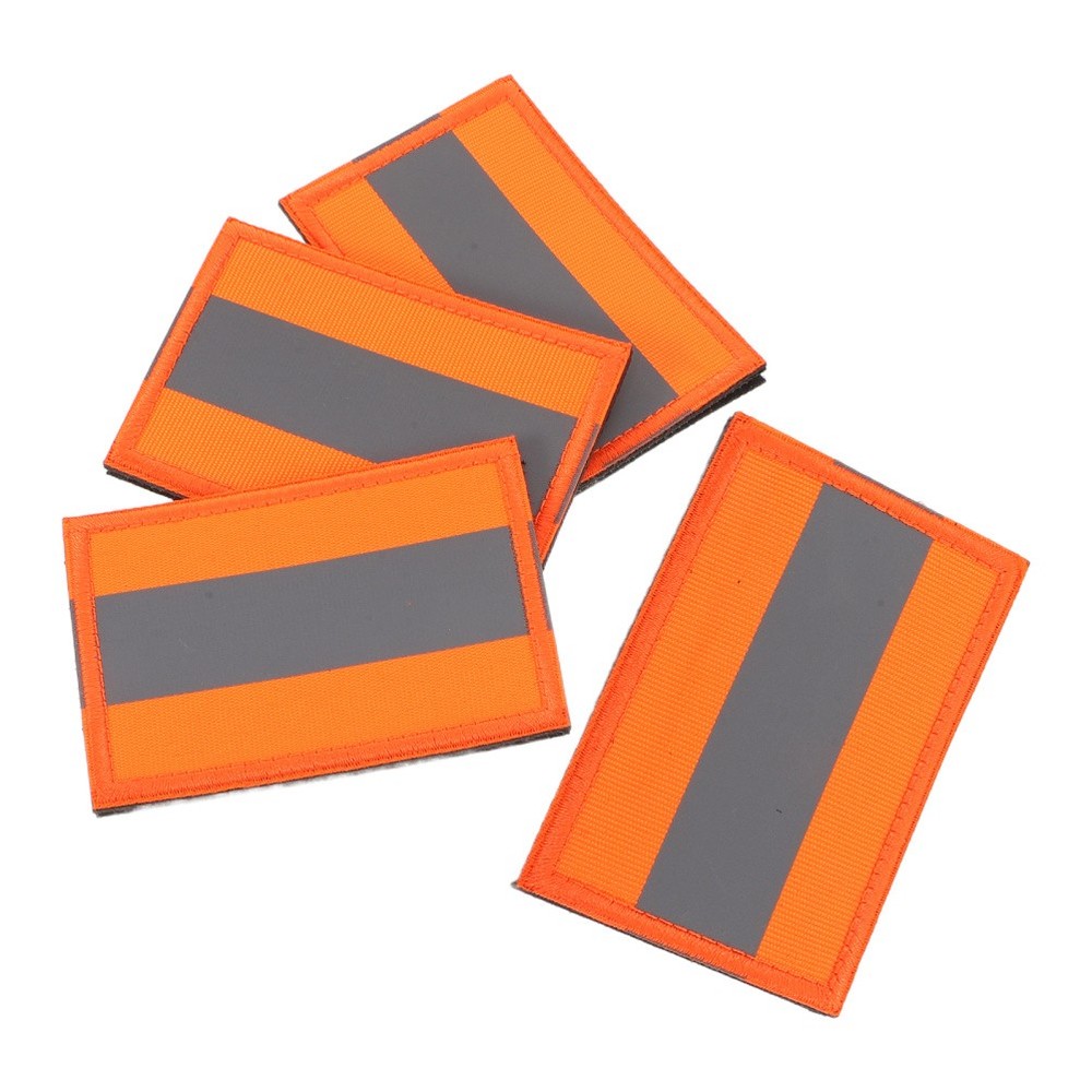 4 Pcs Rain Jackets Security Patch Reflective Night Camping Hiking