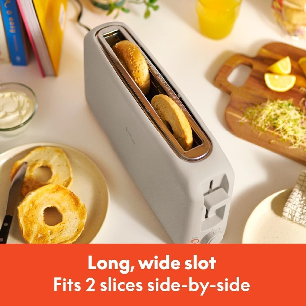 bella 2 Slice Slim Toaster, Fits-anywhere™ Kitchenware, 6 Setting Shade Control