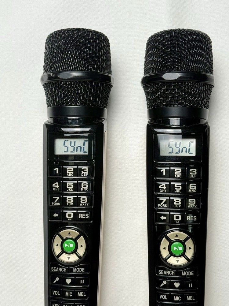 Two Diamond Magic Sing ET19KV Wireless Karaoke Working Replacement Microphones