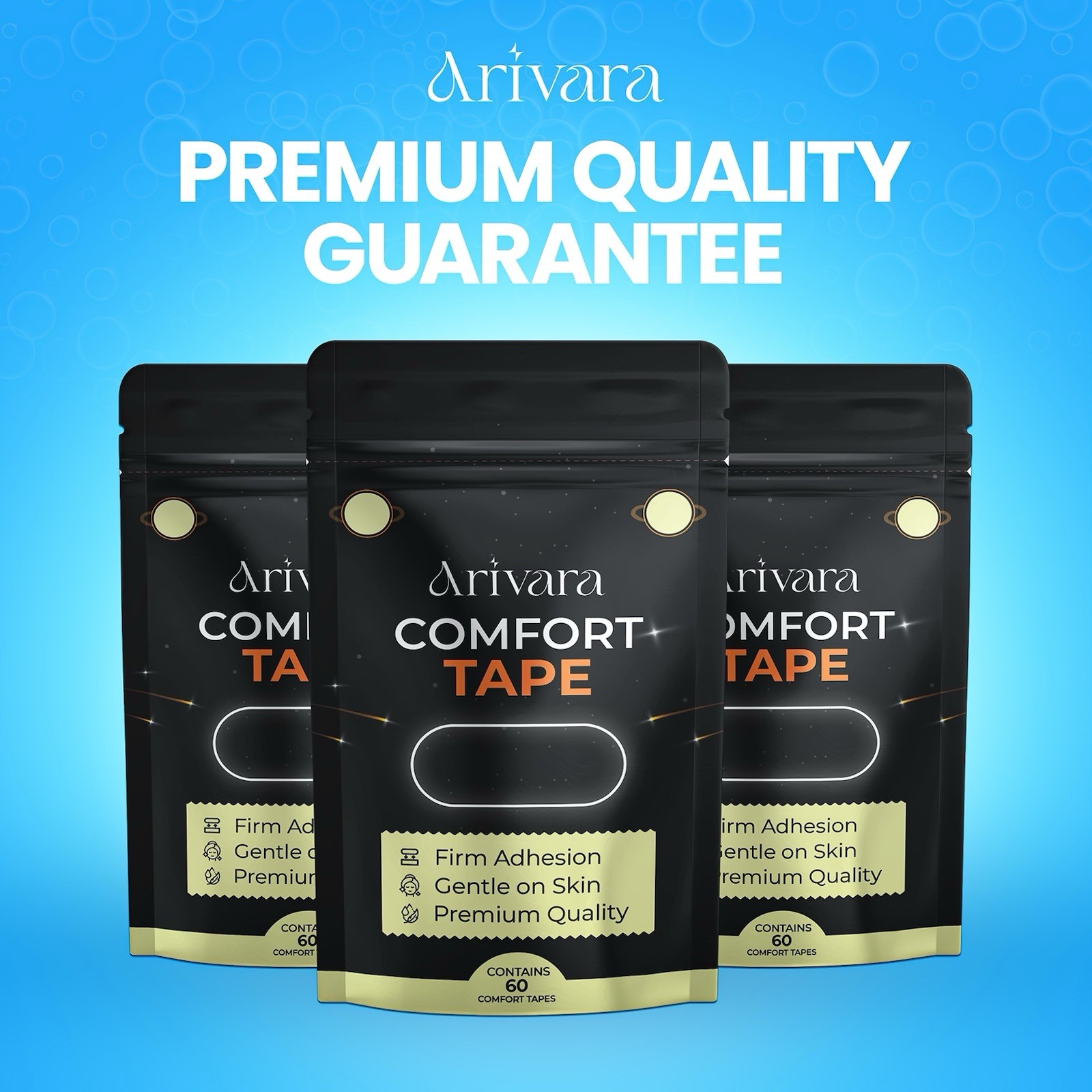 Arivara 60 Pcs Mouth Patch Tape Strip Advanced Gentle for Improved Breathing