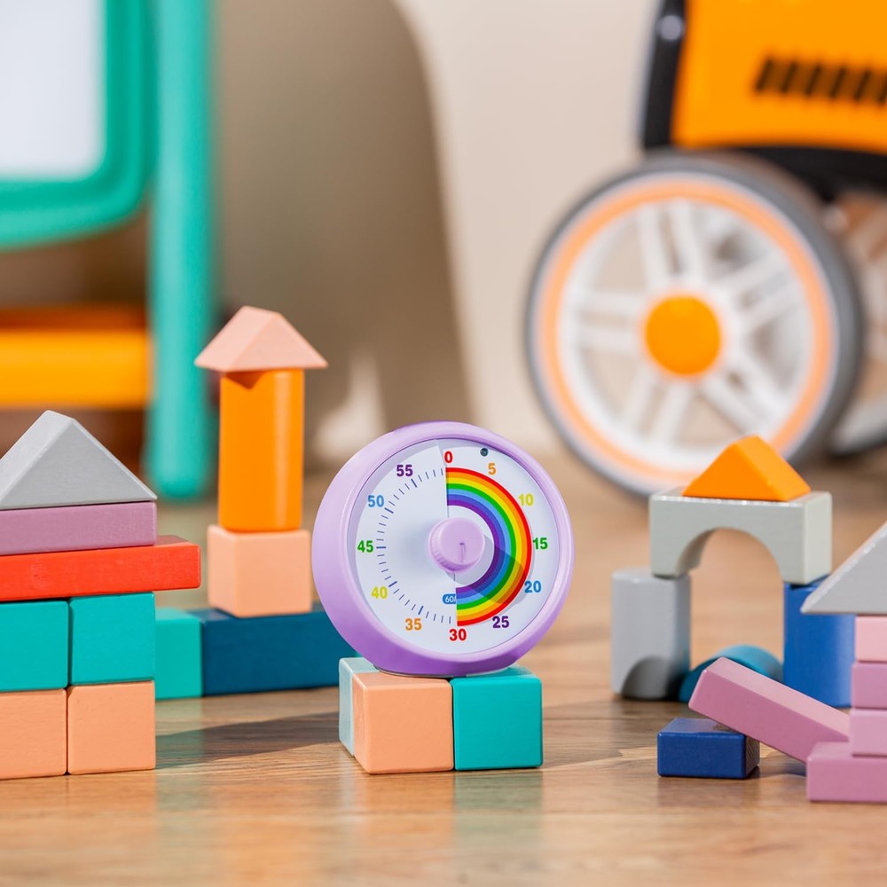 60-Min Visual Timer for Kids Classroom Office Kitchen Study - Silent Countdown