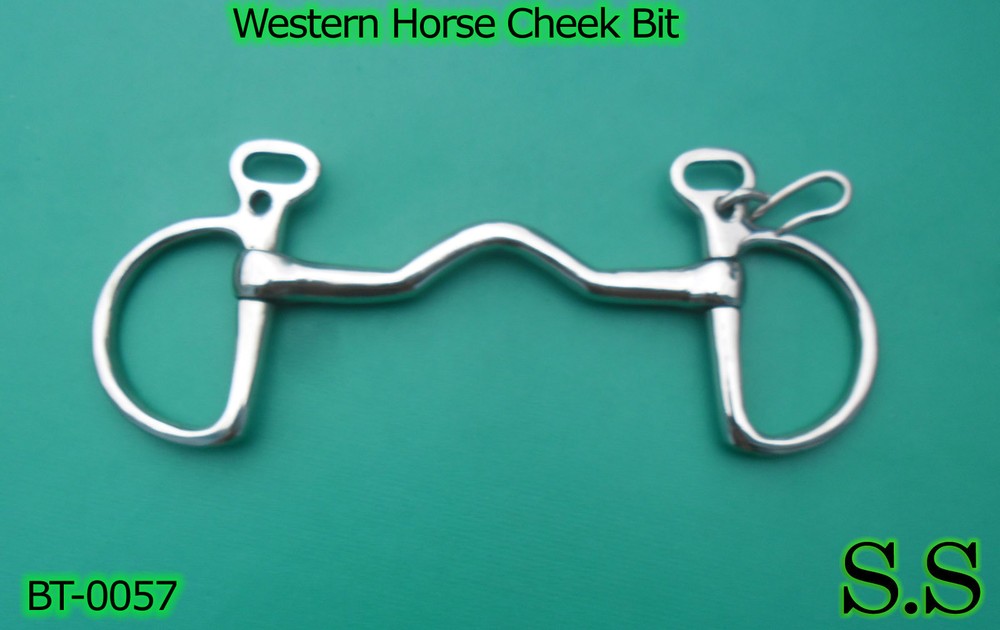 Western Horse Cheek Bit, BT-0057