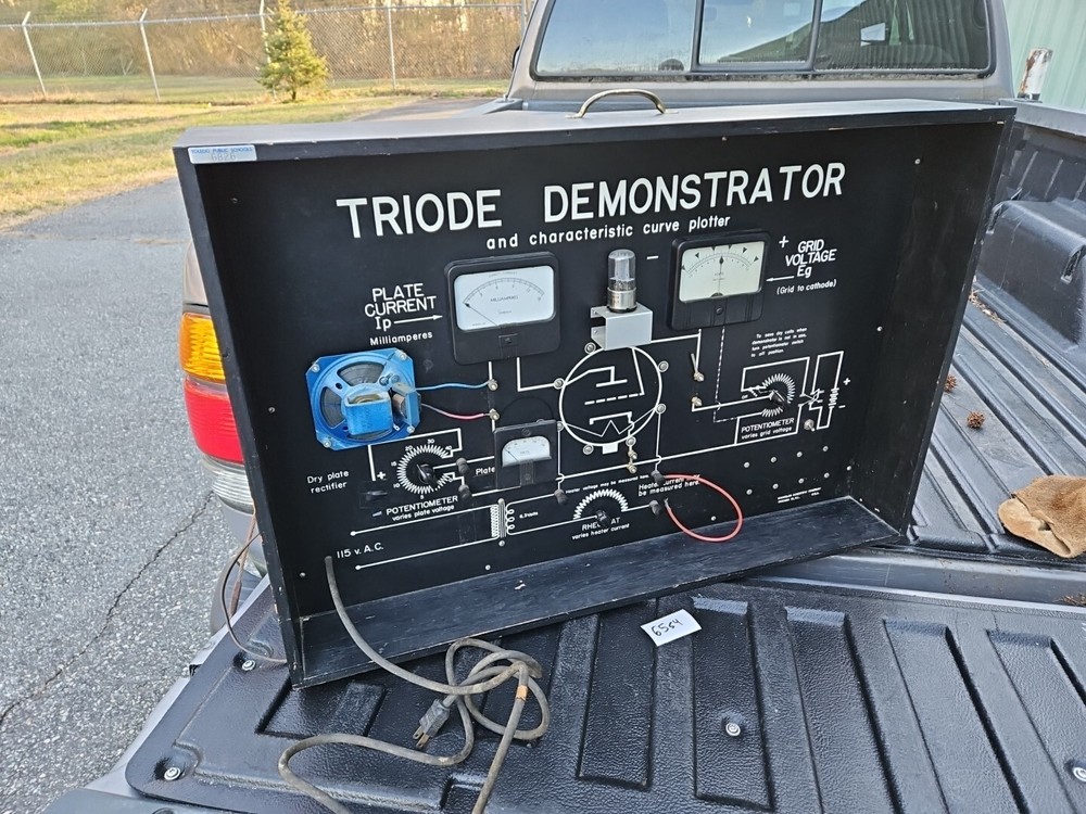Welch Scientific Triode Demonstrator Curve Plotter Training Teaching 65S4