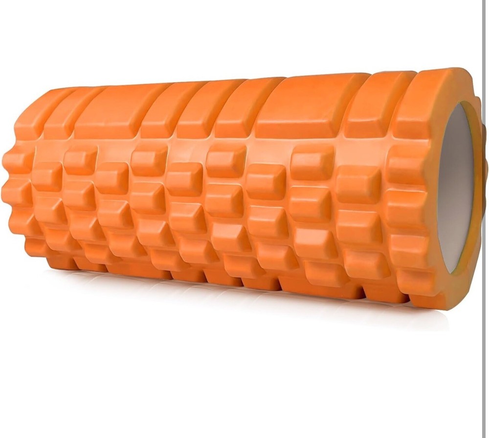 2Pack Foam Roller for Deep Tissue Massager Muscle Trigger Point Blk/Org 13''X5''