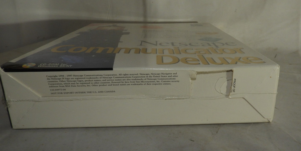 Netscape Communicator Deluxe Version 4 PC Software (1997) Sealed Box