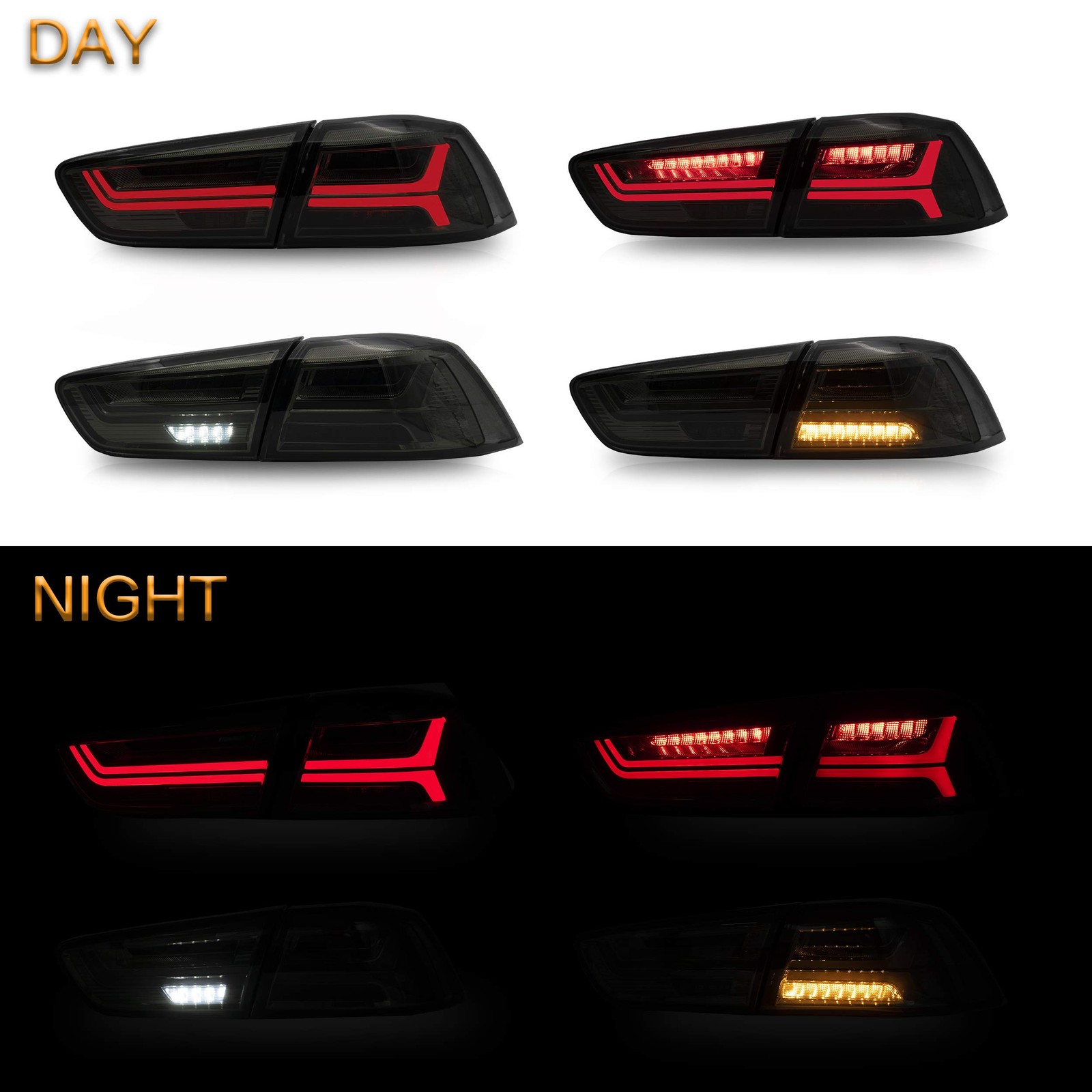 Tail lights Assembly for Mitsubishi Lancer & EVO X 2008-2021