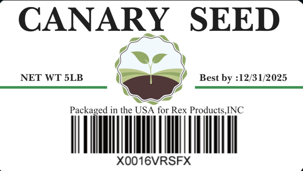 5 LB Canary Seed -Clean and Fresh