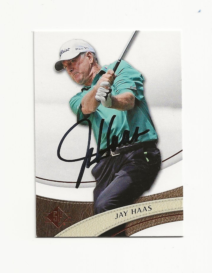 JAY    HAAS     GOLF      AUTOGRAPHED    CARD