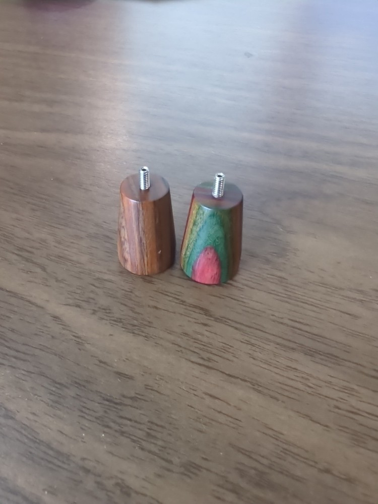 Interchangeable Needle Stoppers Single Pair    Wooden