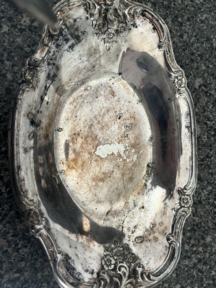 Int’l Silver Co Small Serving Dish Silverplate Antique