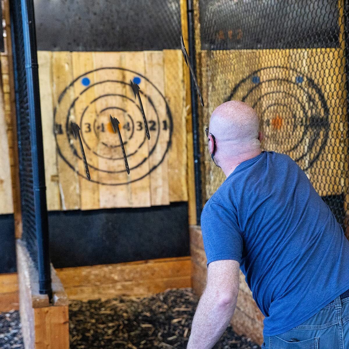 3PCS Throwing Axes and Knives with Full Tang Stainless Steel for Camping, Game