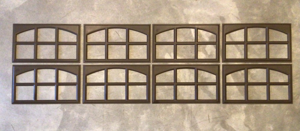 9 Amarr Cascade Replacement Panels for Amarr Short Panel Garage Doors Dark Brown