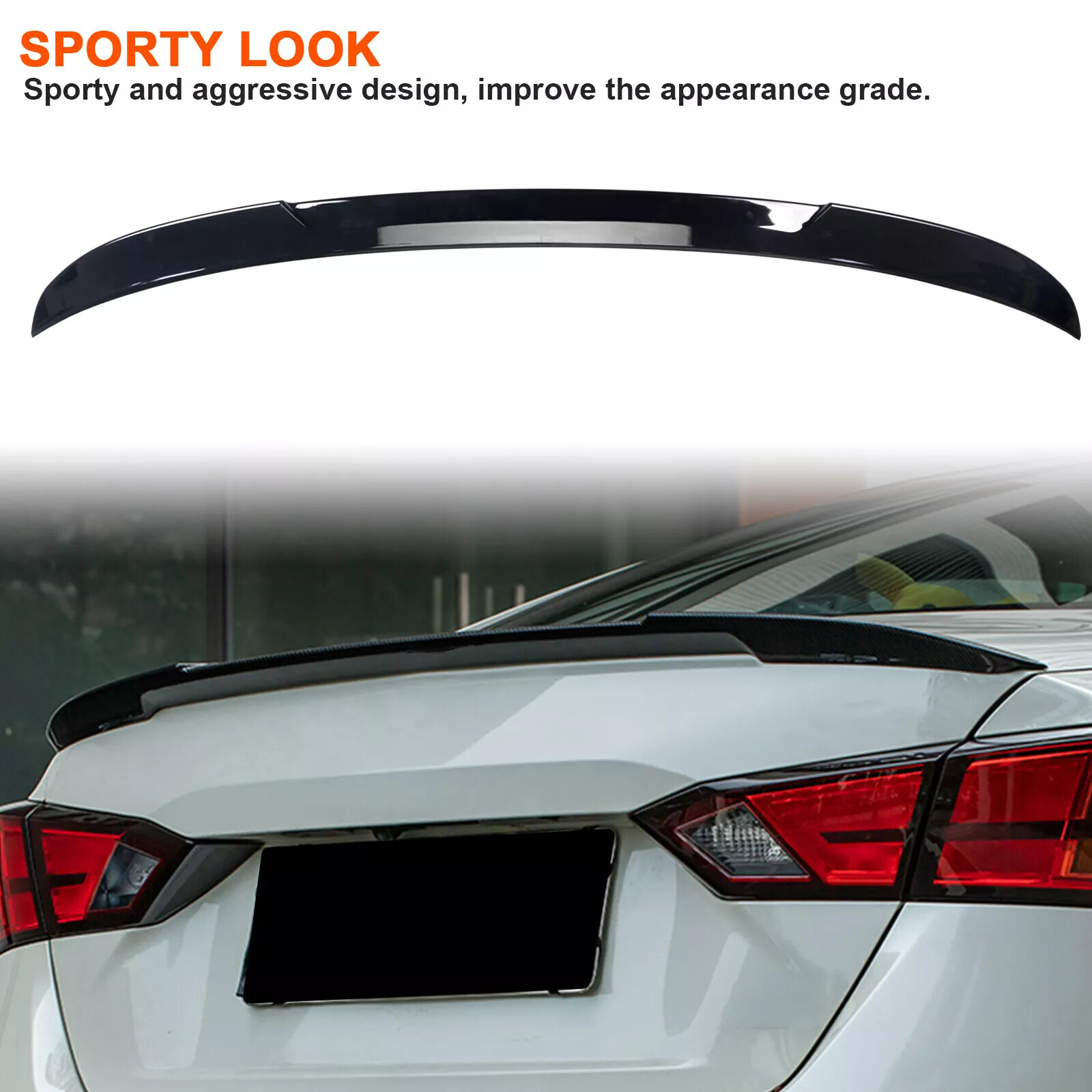 For 19-2024 Nissan Altima JDM Style Painted Glossy Black Wing Trunk Lid Spoiler