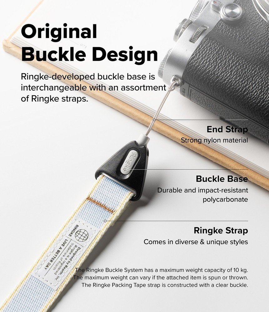 Ringke [Design Hand Strap] For Universal Phone Case, Buckle Hand Strap Holder