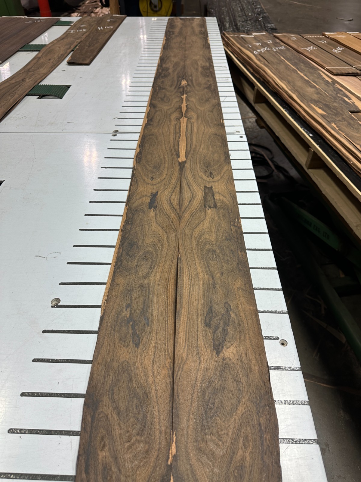 Ziricote Raw Wood Veneer 2 sheets 96'' x 4'' 321G