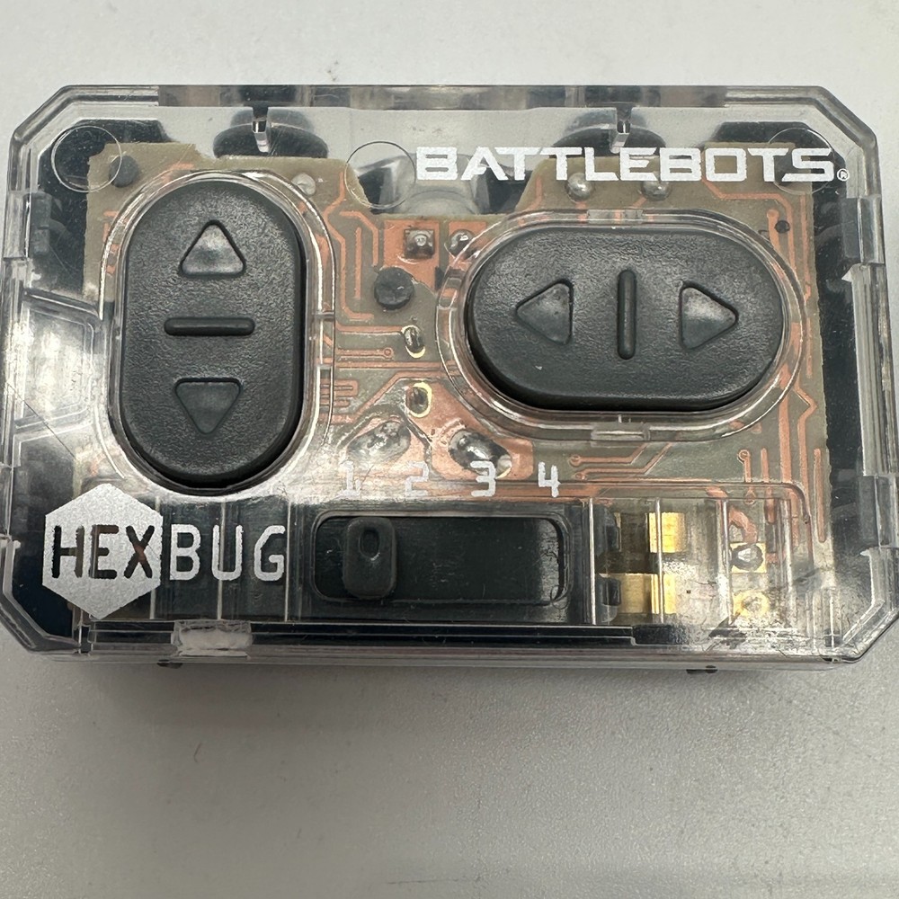 3 HexBug Battlebots Transparent Gray Handheld Remote Controls Only. All Tested
