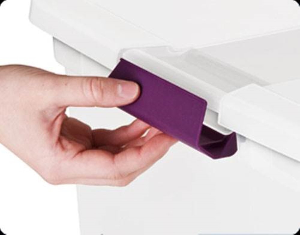 Sterilite 66 Quart Clear Plastic Latching Handle Storage Container Tote, 12 Pack