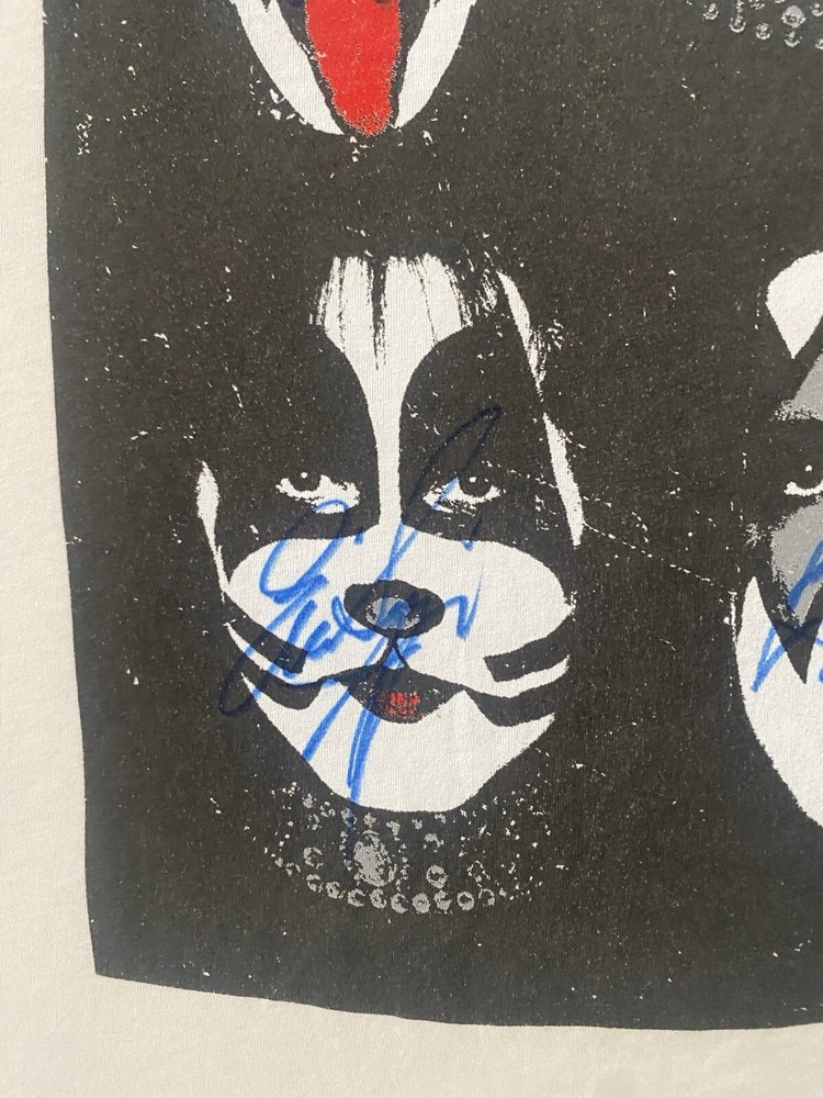 Signed KISS Shirt VIP 2012 Faces Trunk LTD Premium Licensed Tour 2012 W/ Ticket