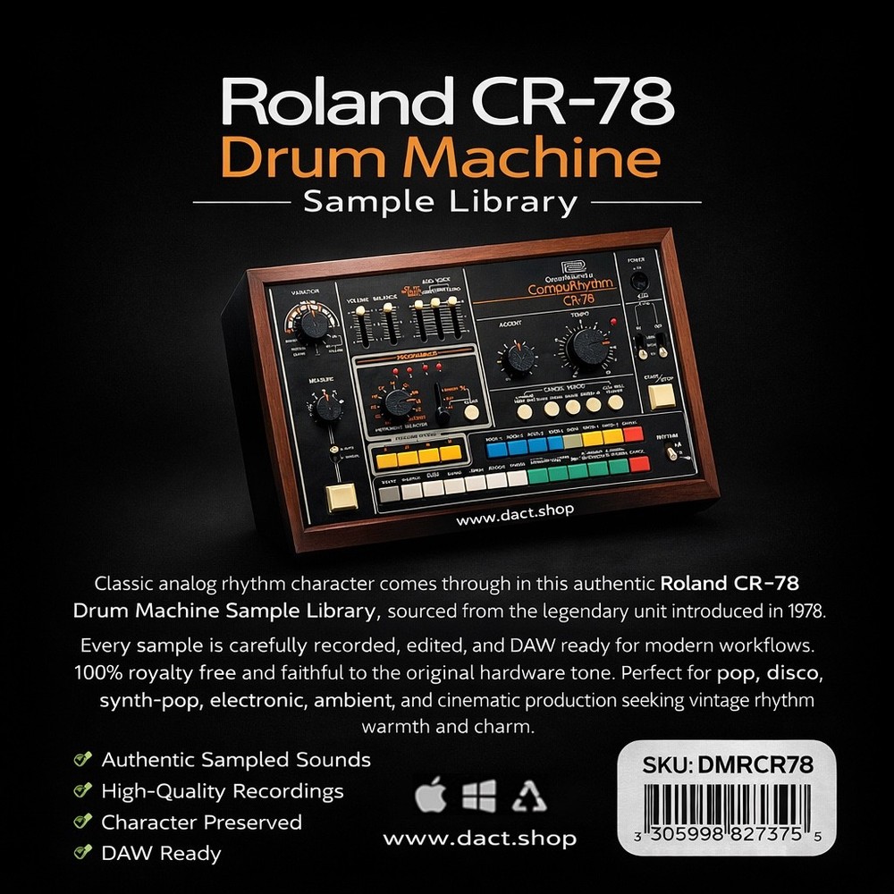 Roland CR-78 Drum Machine Sample Library