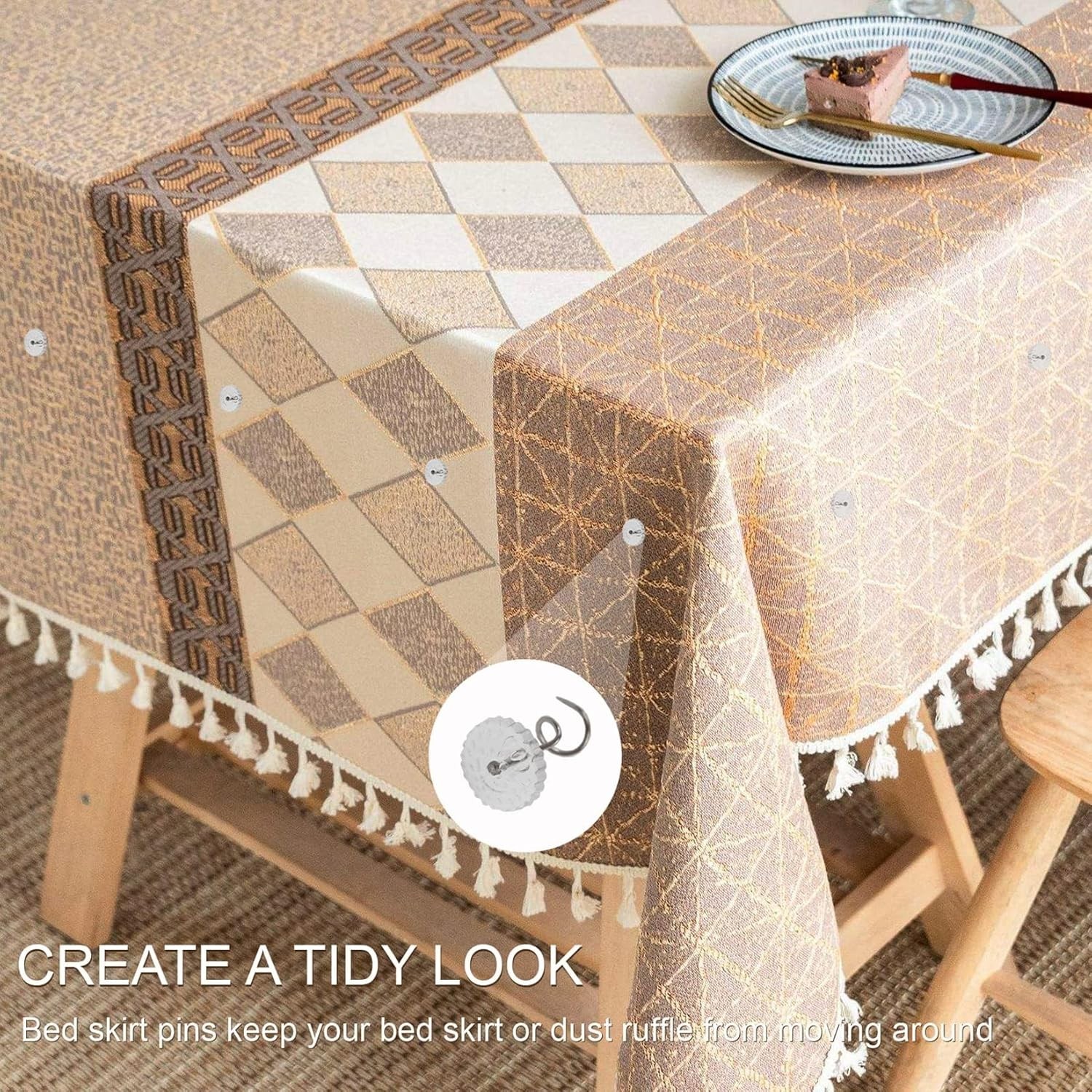 20 Pcs Bedskirt Twist Pins Upholstery Tacks Headliner Pins for Slipcovers