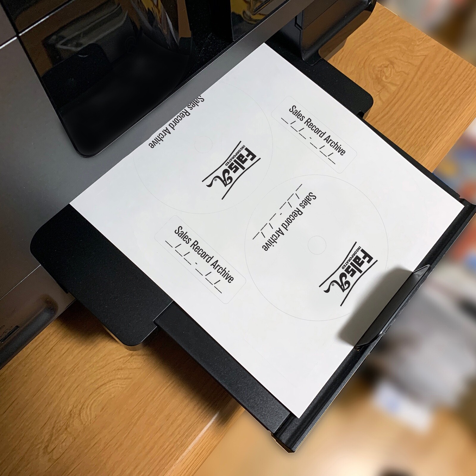 CD / DVD Labels Full Face Fits size 5931 Laser Ink Jet Blank White Sheets Neato