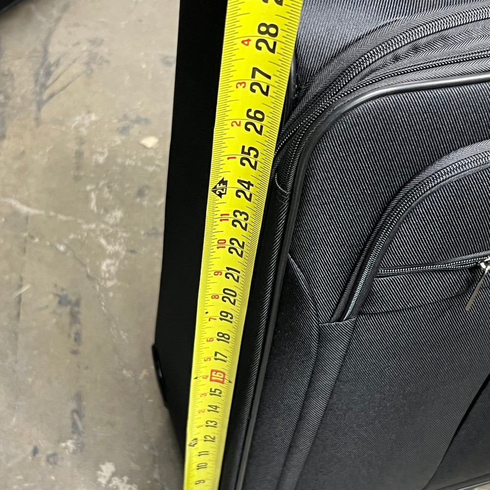 DEJUNO (3 PACK) Lightweight Expandable Spinner Luggage Suitcase Set Black 2302DJ