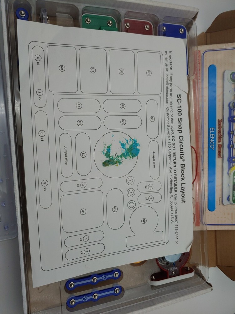 Snap Circuits Jr SC 100 Electronics Discovery Kit