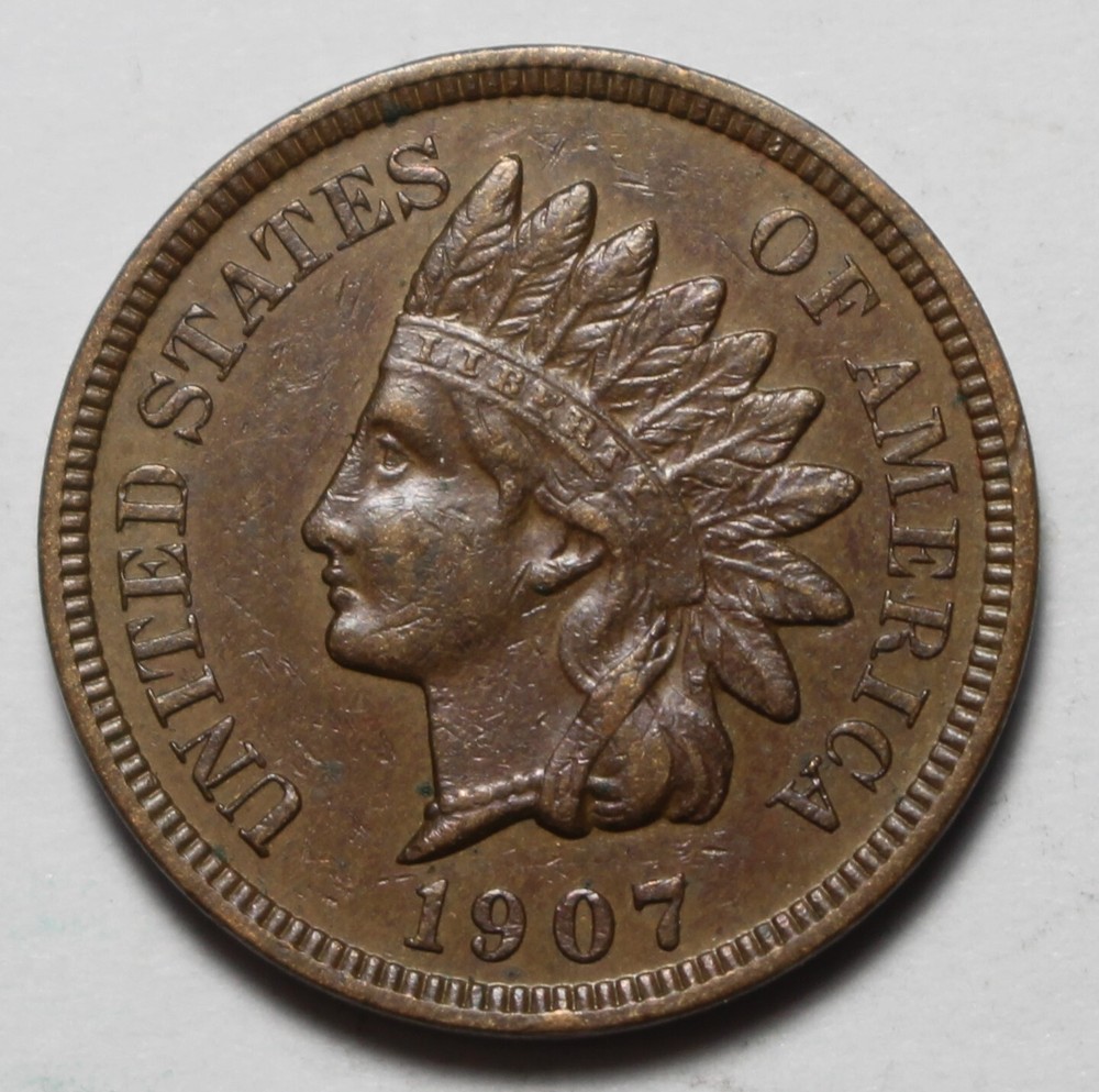 1907 Indian Head Cent HU67