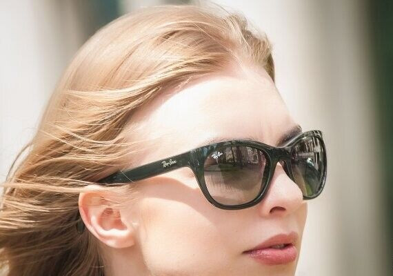 RAY BAN black/grey gradient RB4216 601/11 56 sunglasses NEW IN BOX! Authentic!