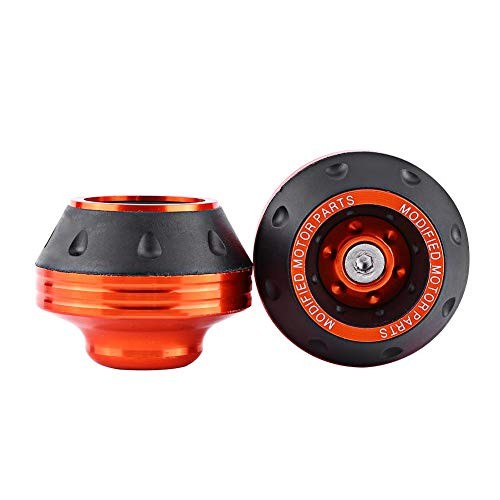 Front Fork Frame Sliders Wheel Crash Protector,  CNC Aluminum Front Fork Orange
