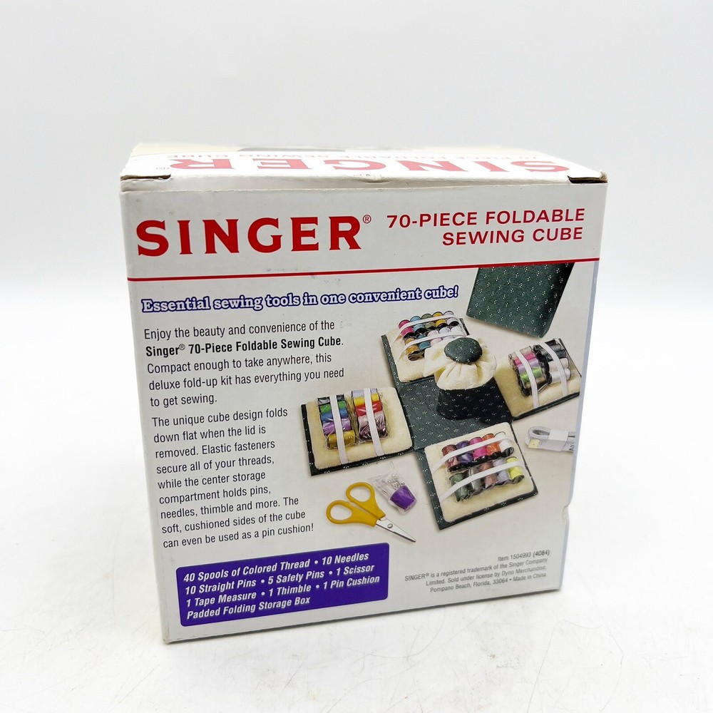Singer Sewing Kit Foldable Cube With Scissors Never Used