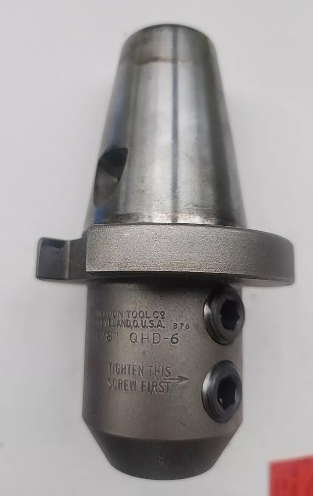 QHD-6 WELDON SOLID END MILL FIXTURE SHELL MILL HOLDER 7/8" WITH BOX
