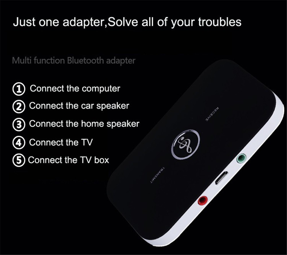 Bluetooth Transmitter & Receiver Wireless Adapter For Home stereos/speakers