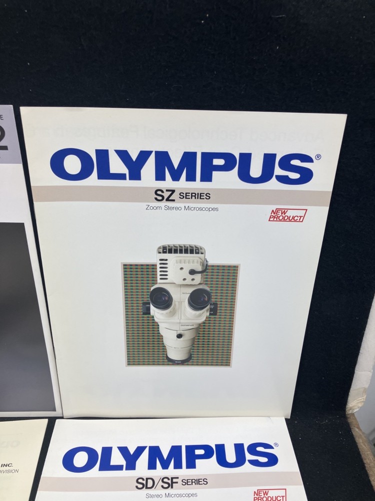 OLYMPUS SYSTEM MICROSCOPES SALES & SPECS BROCHURES LOT ,1996
