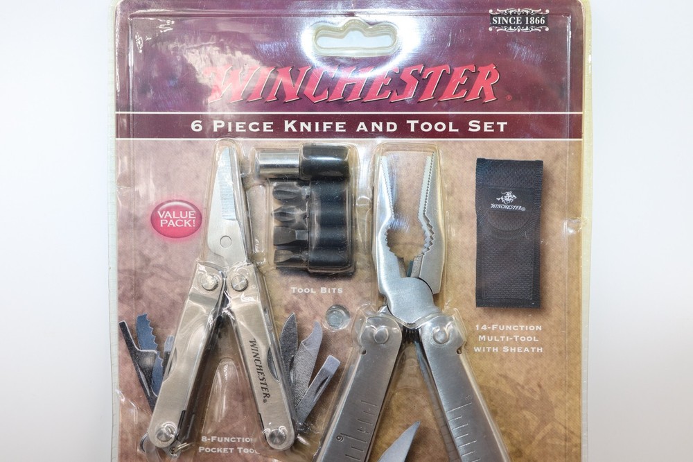 Winchester 6 Piece Knife & Tool Set Bits, Multi-Tools, Pocket Knives