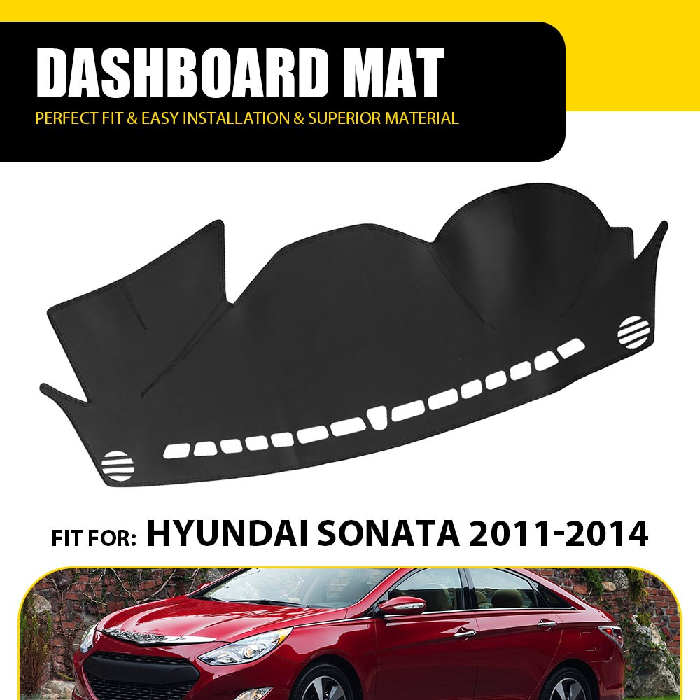 Car Leather Dashboard For Hyundai Sonata 2011-2014 Dash Cover Protector Mat EO