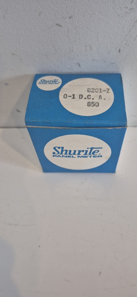NOS Shurite Panel Meter 0-1 Dca Model 8201 Z