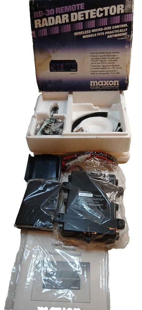 Maxon RD-30 Radar Detector  New Open Box