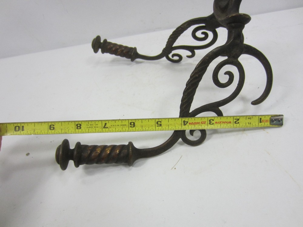 Antique Brass Hat/Coat Hall Tree Hook
