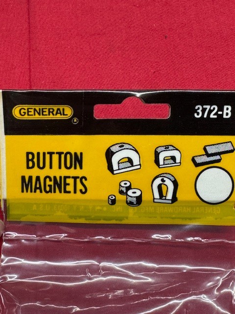 General Tools No. 372B Alnico Button Magnet 4 lb Pull - Old Inventory