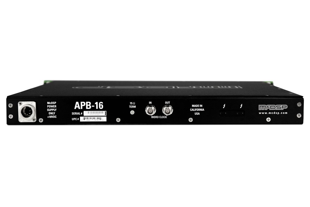 McDSP APB-16 16-Channel Analog Processing Box with Thunderbolt 3 Connectivity