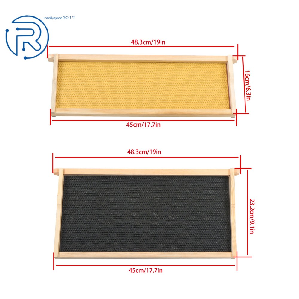 Beeswax Coated 4 Layer 10 Frame Bee Hive Includes Beehive Frames and Foundations