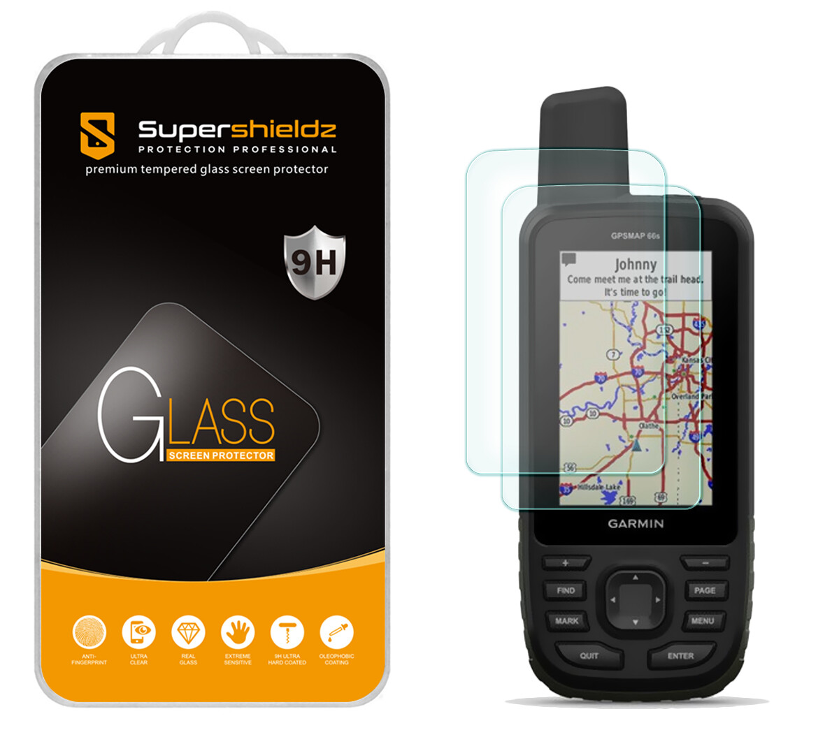 2X Tempered Glass Screen Protector for Garmin GPSMAP 67 67i 66i 66s 66st 66sr