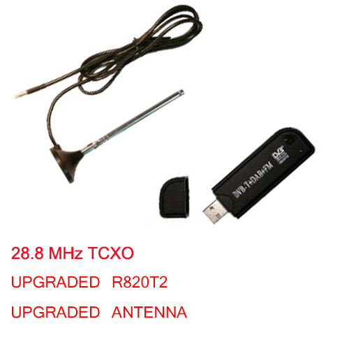 RTL-SDR TCXO software defined radio  RTL2832U+R820T2  (0.5ppm rated) Black
