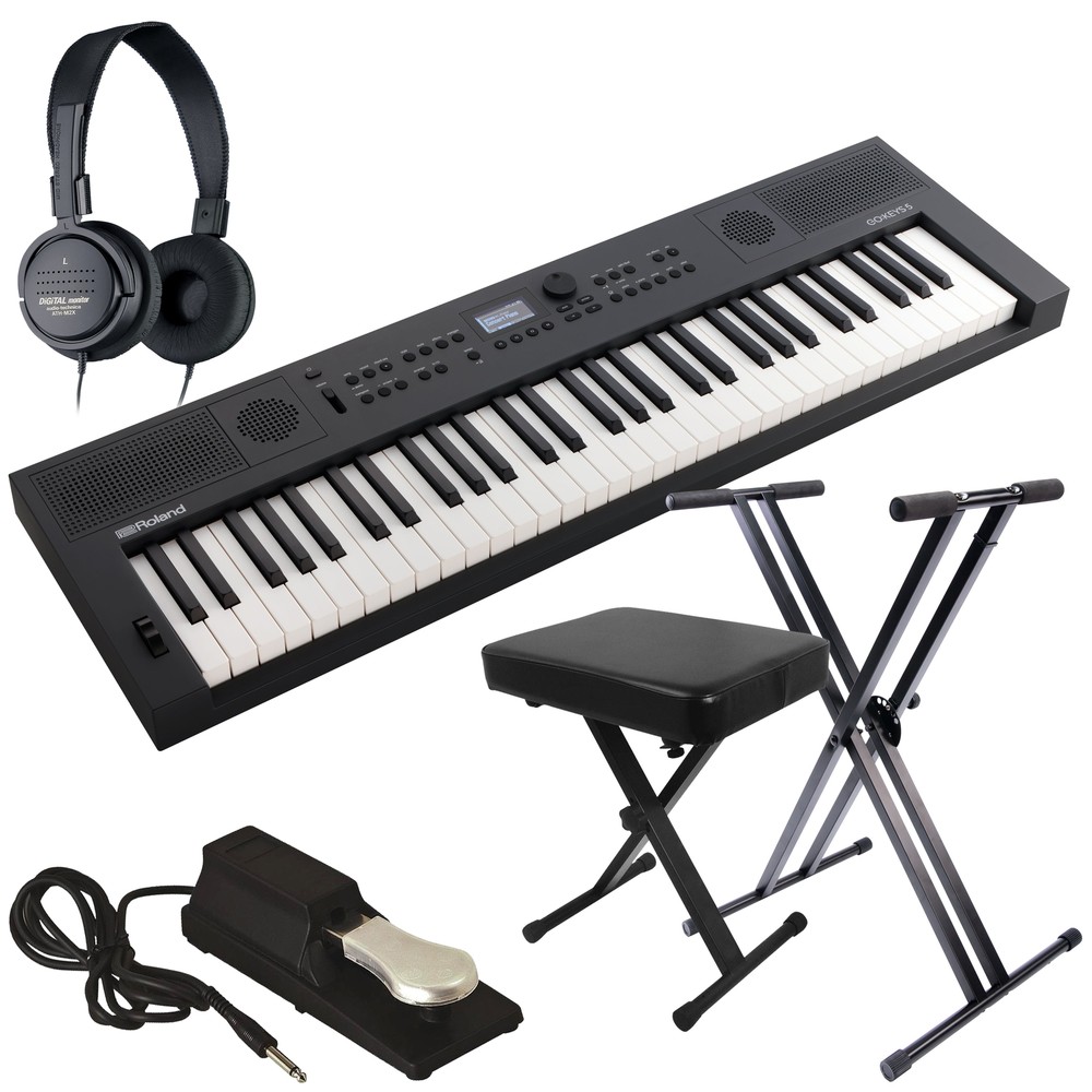 Roland GoKeys 5 Music Creation Keyboard - Graphite KEY ESSENTIALS BUNDLE