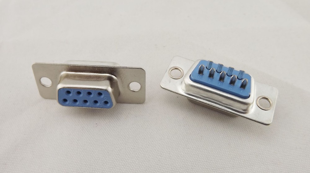 DB9 D-SUB 9 Pin RS232 Serial Female Jack Socket PCB Solder Type Connector PC Use