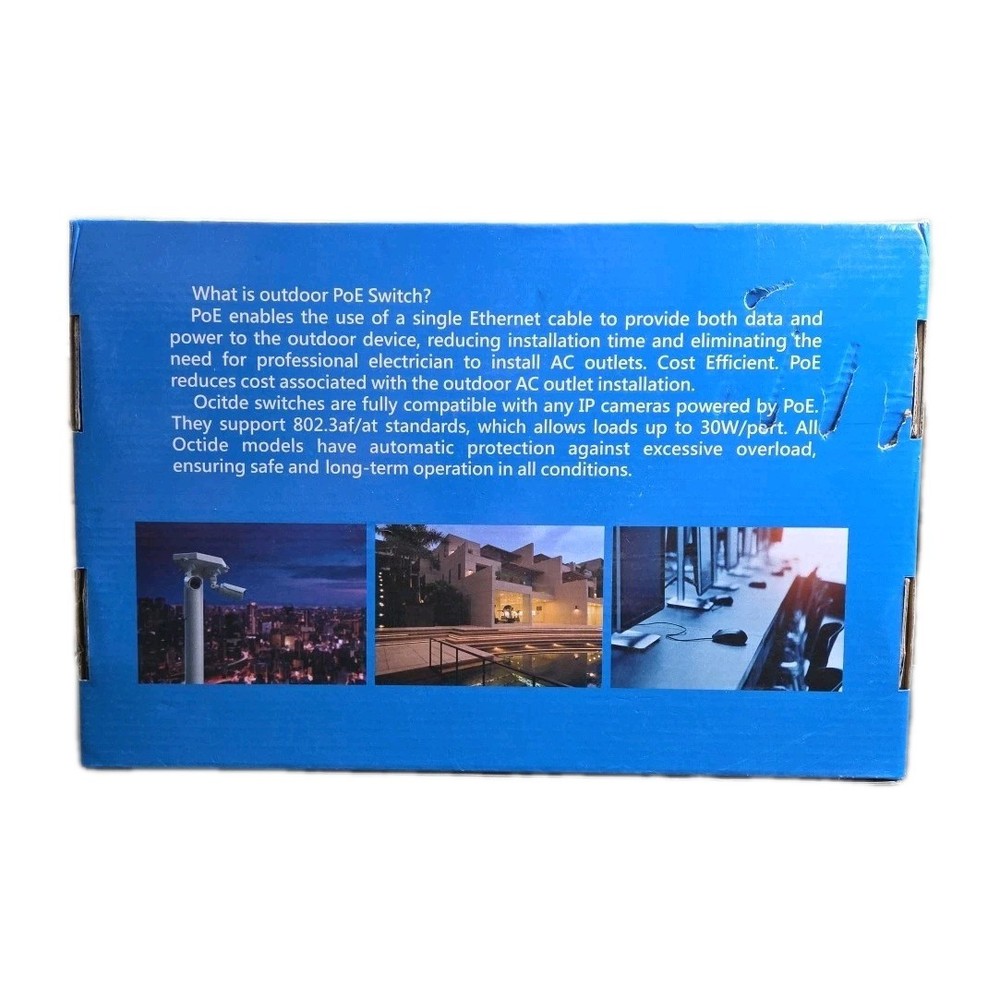 Octide Outdoor Weatherproof PoE Switch