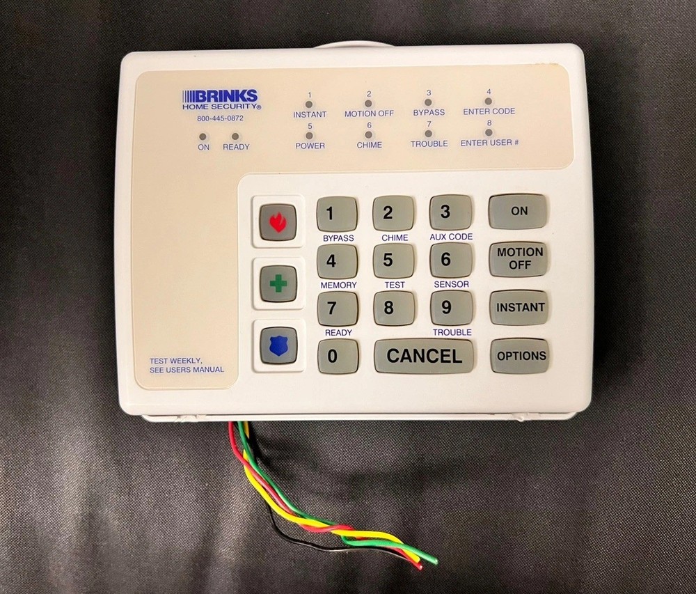 Brinks Alarm Home Security System Panel Only AF-4820