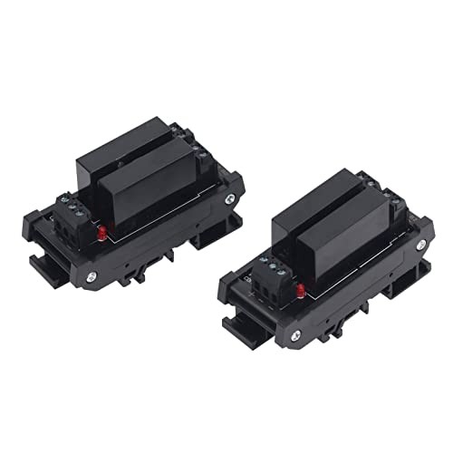 Solid State Relay Module, 3-32VDC Input DIN Rail Mount Resin Seal Plug and